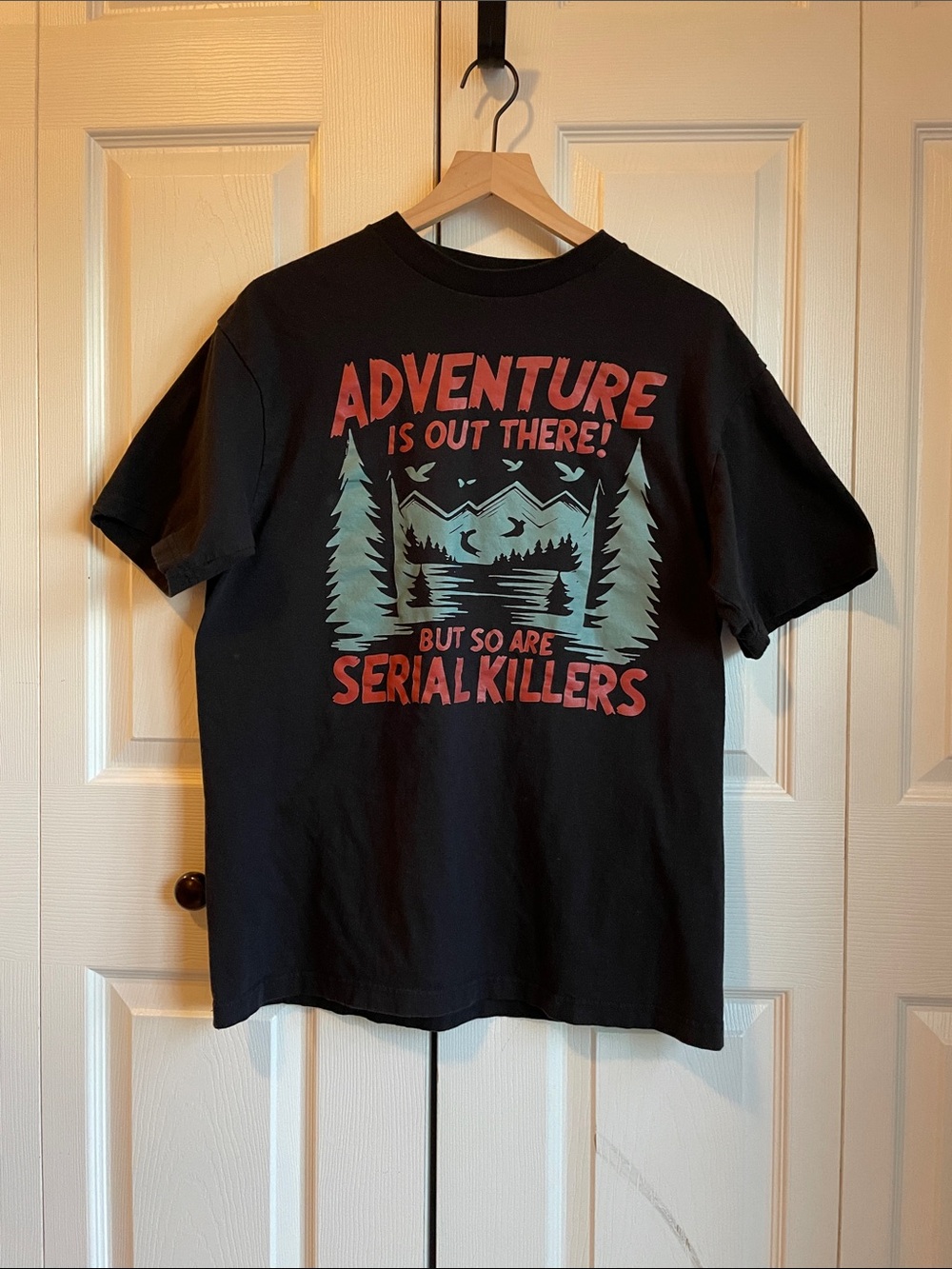 Classic Black Graphic Crewneck Tee